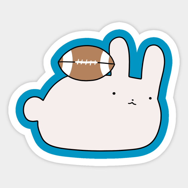 Little Football Bunny Sticker by saradaboru